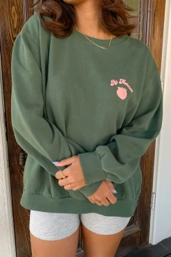 All Natural Puff Print Graphic Sweater