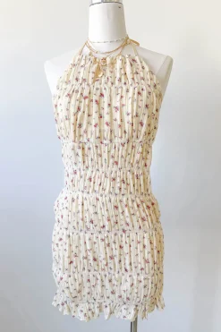Backless Knit Halter Dress
