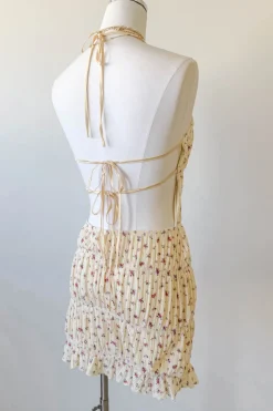 Backless Knit Halter Dress