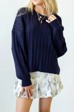 Basic Cable Knit Sweater