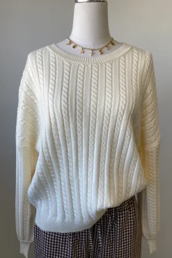 Basic Cable Knit Sweater