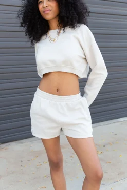 Basic Crop Sweatshirt
