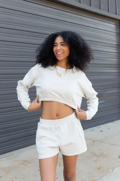 Basic Crop Sweatshirt