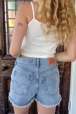 Bow Embroidered Cami Top