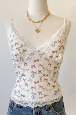 Bow Print Cami Top