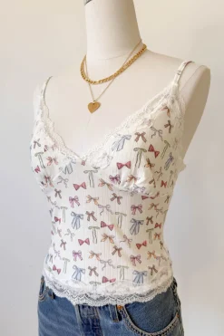 Bow Print Cami Top