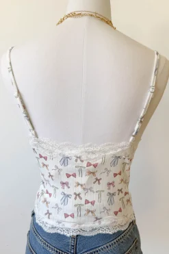 Bow Print Cami Top