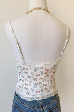 Bow Print Cami Top