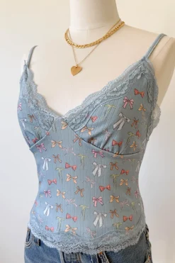 Bow Print Cami Top