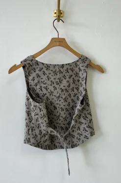 Button Up Floral Vest