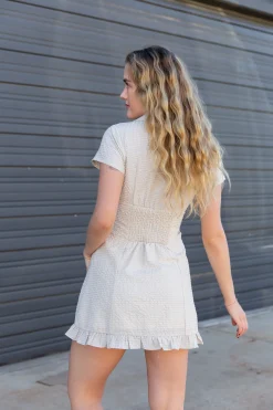 Button Up Front Empire Dress