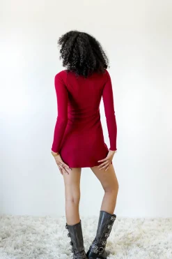 Button Up Long Sleeve Dress