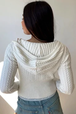 Cable Knit Zip Cardigan