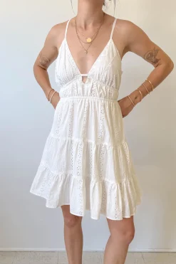 Cami Eyelet Mini Dress