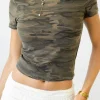 Camo Short Sleeve Top