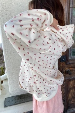 Cherry & Bow Print Hoodie