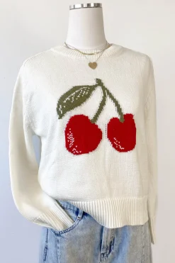 Cherry Knit Sweater