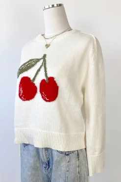 Cherry Knit Sweater