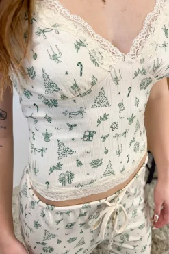 Christmas Cami Pajama Top