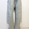 Contrast Barrel Jeans by For Good