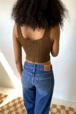 Crochet Front Tie Tank