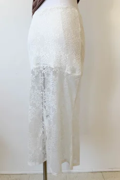 Crochet Lace Midi Skirt