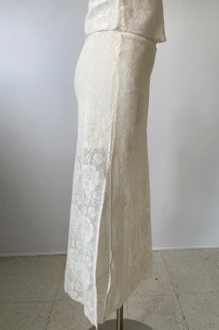 Crochet Lace Midi Skirt