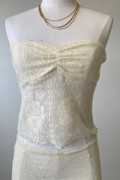 Crochet Lace Tube Top