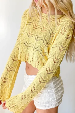 Crochet Long Sleeve Top