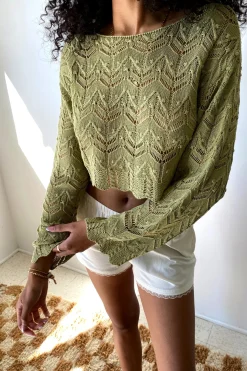 Crochet Long Sleeve Top