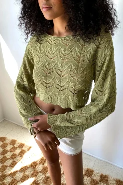Crochet Long Sleeve Top