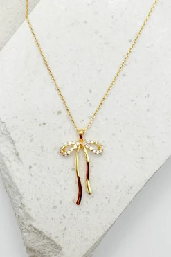 Dainty Bow Necklace