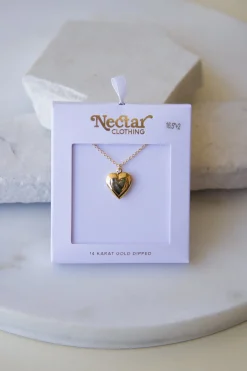 Dainty Heart Shaped Locket Necklace