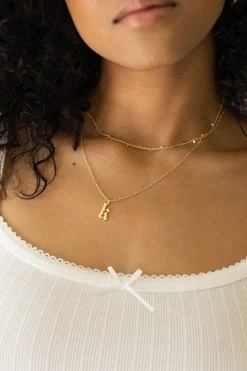 Dainty Letter Pendant Necklace
