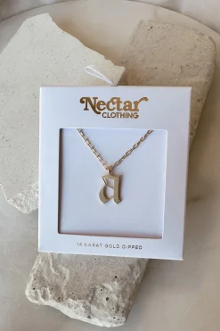 Dainty Letter Pendant Necklace