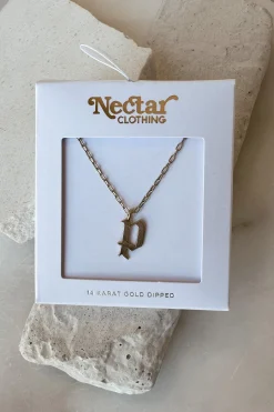 Dainty Letter Pendant Necklace