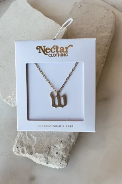 Dainty Letter Pendant Necklace