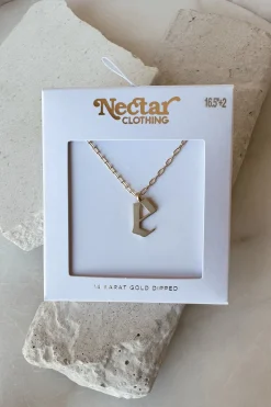Dainty Letter Pendant Necklace