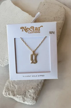 Dainty Letter Pendant Necklace