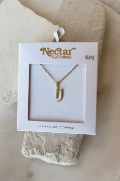 Dainty Letter Pendant Necklace