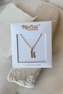 Dainty Letter Pendant Necklace