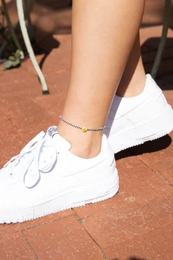 Dainty Smiley Face Anklet