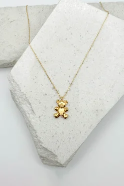 Dainty Teddy Bear Necklace