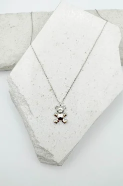 Dainty Teddy Bear Necklace