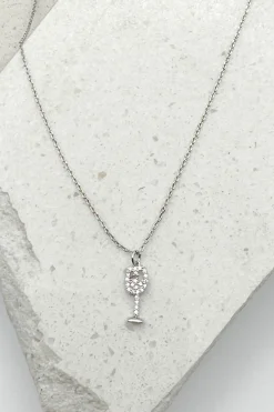 Dainty Wine Glass Necklace