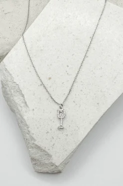 Dainty Wine Glass Necklace