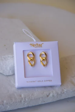 Dangly Chain Link Earrings
