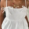 Denim Babydoll Cami Top