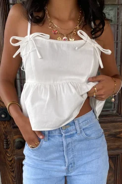 Denim Babydoll Cami Top