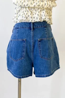 Denim Wrap Skort by For Good